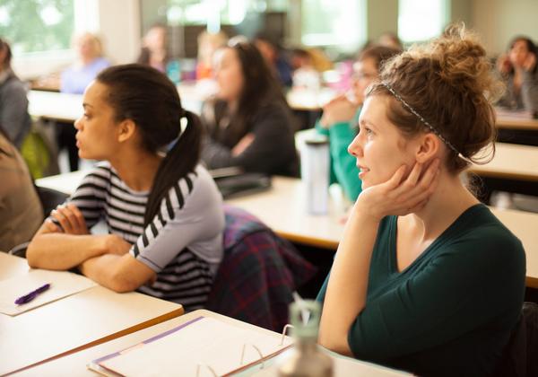 Students of the Master of  Art in Sustainable Leisure Studies Management program listening to a lecturer