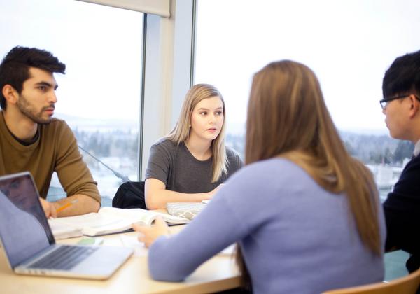 Master's of Special Education Students at a group meeting